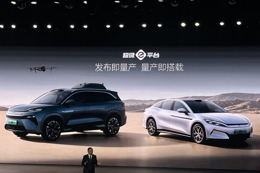 Платформа BYD Super E: 1000 вольт и мегаваттная зарядка