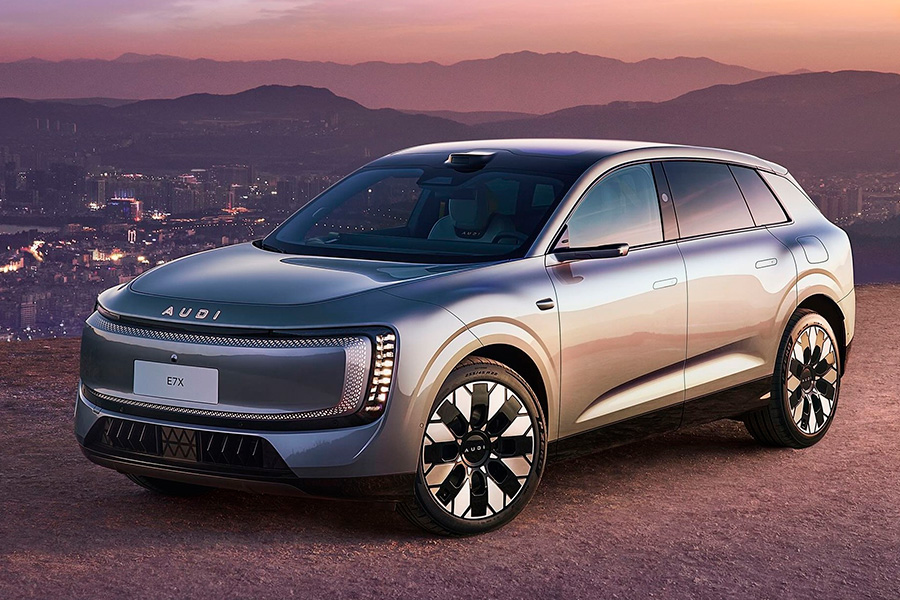 Электрический кроссовер AUDI E7X дебютировал в Китае