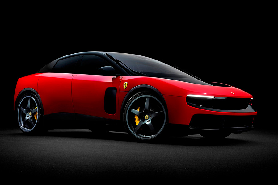 Электрический лифтбек Ferrari Luce: шок-дизайн, 4 мотора, 1050 л.с. и 2,5 с до «сотни»