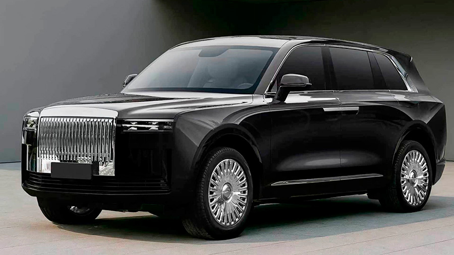 Похожий на Rolls-Royce Cullinan макет кроссовера марки Starry от Dreame Auto